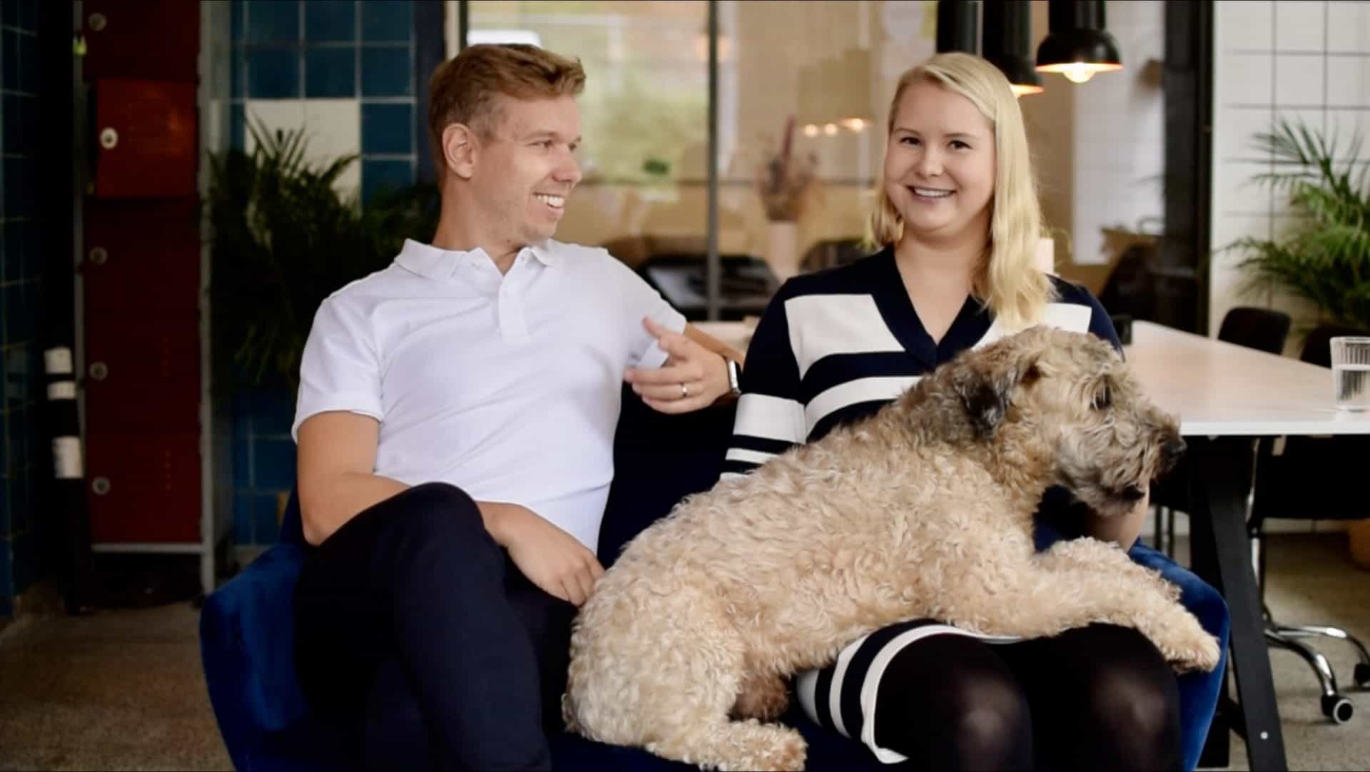 Dog parents - MÆT founders Sebastian and Petra